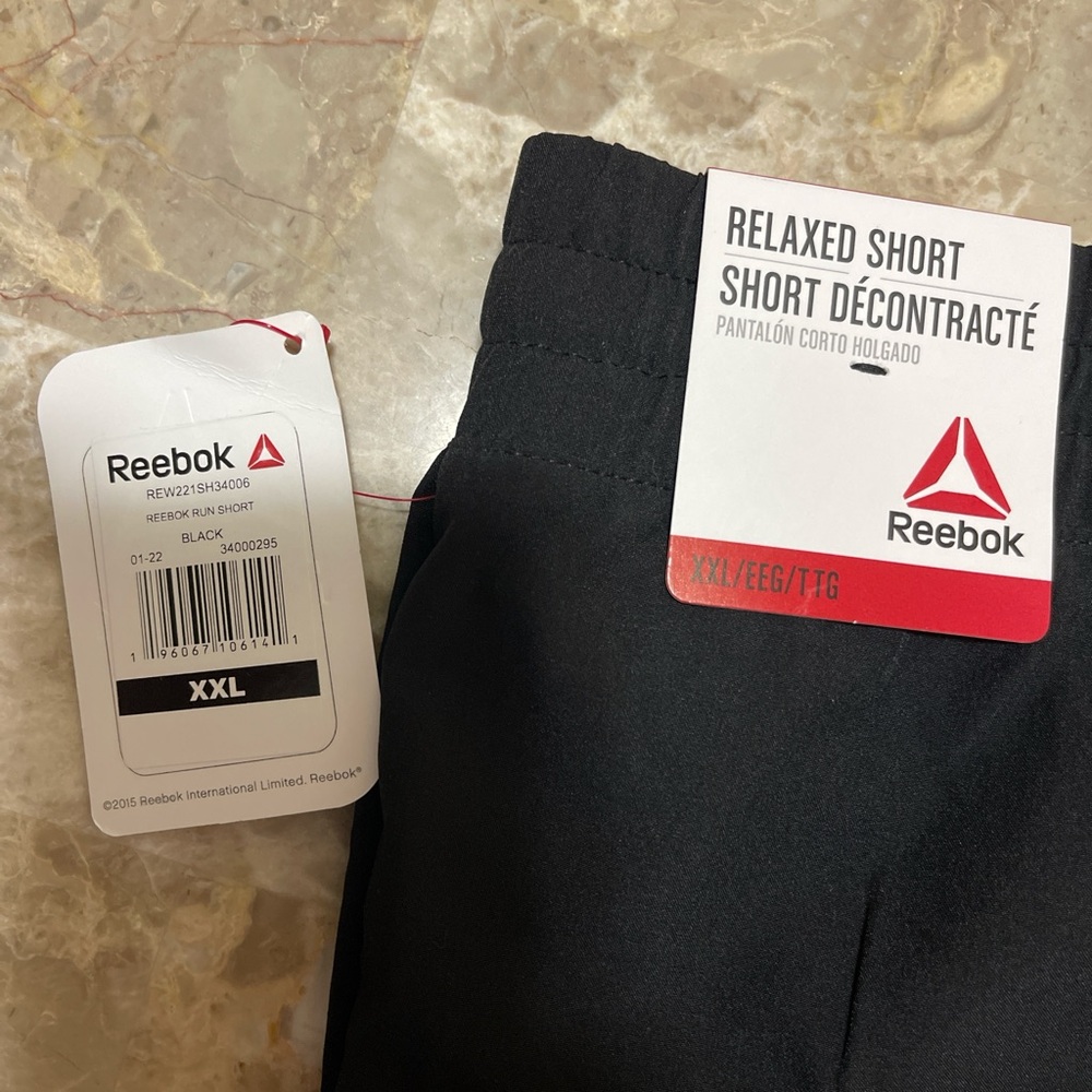 XXL Reebok Charcoal Gray Sports Shorts - Picture 4 of 4